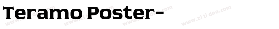 Teramo Poster字体转换